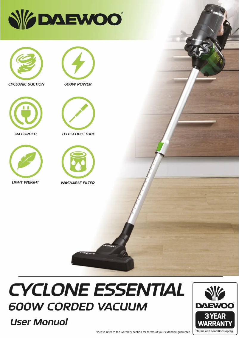 Página 1 del manual Manual de usuario Daewoo Cyclone Essential FLR00038