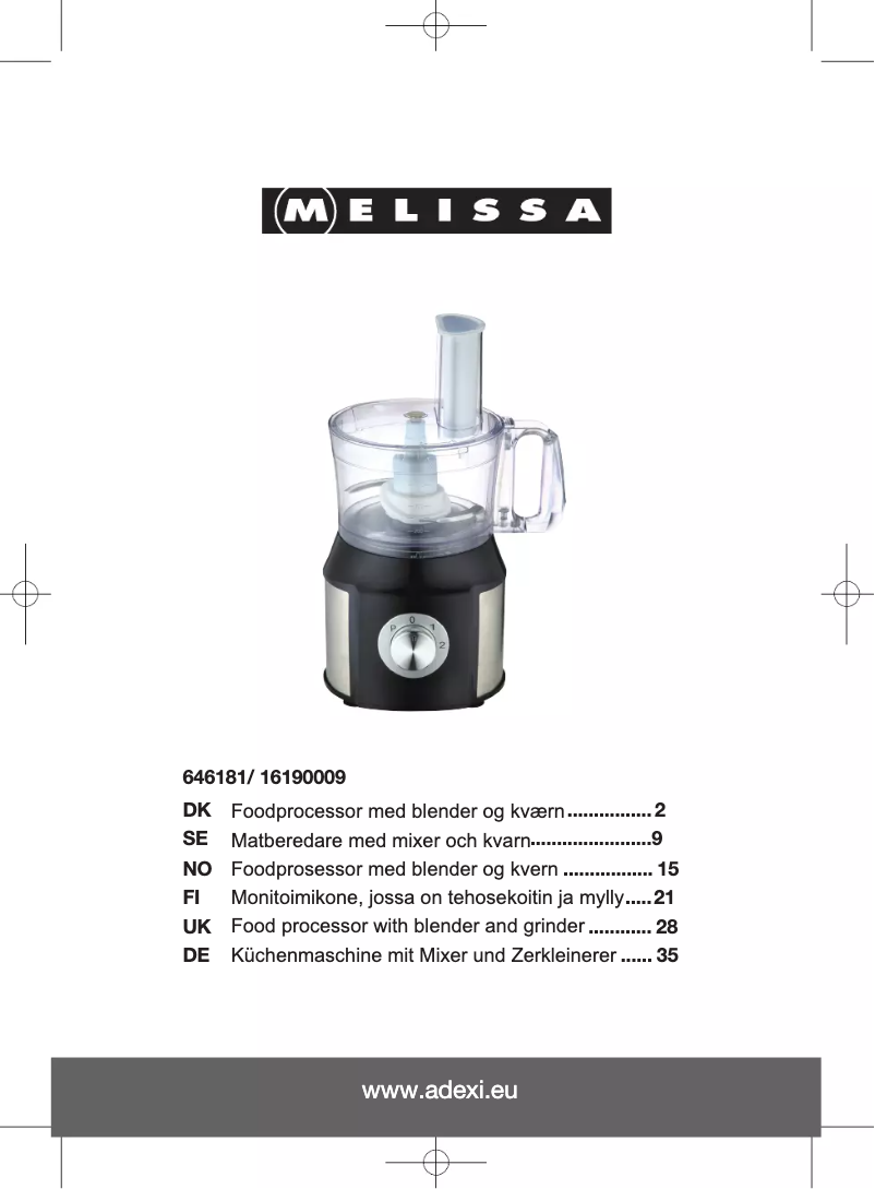 Imagen de la primera página del manual del dispositivo 646181