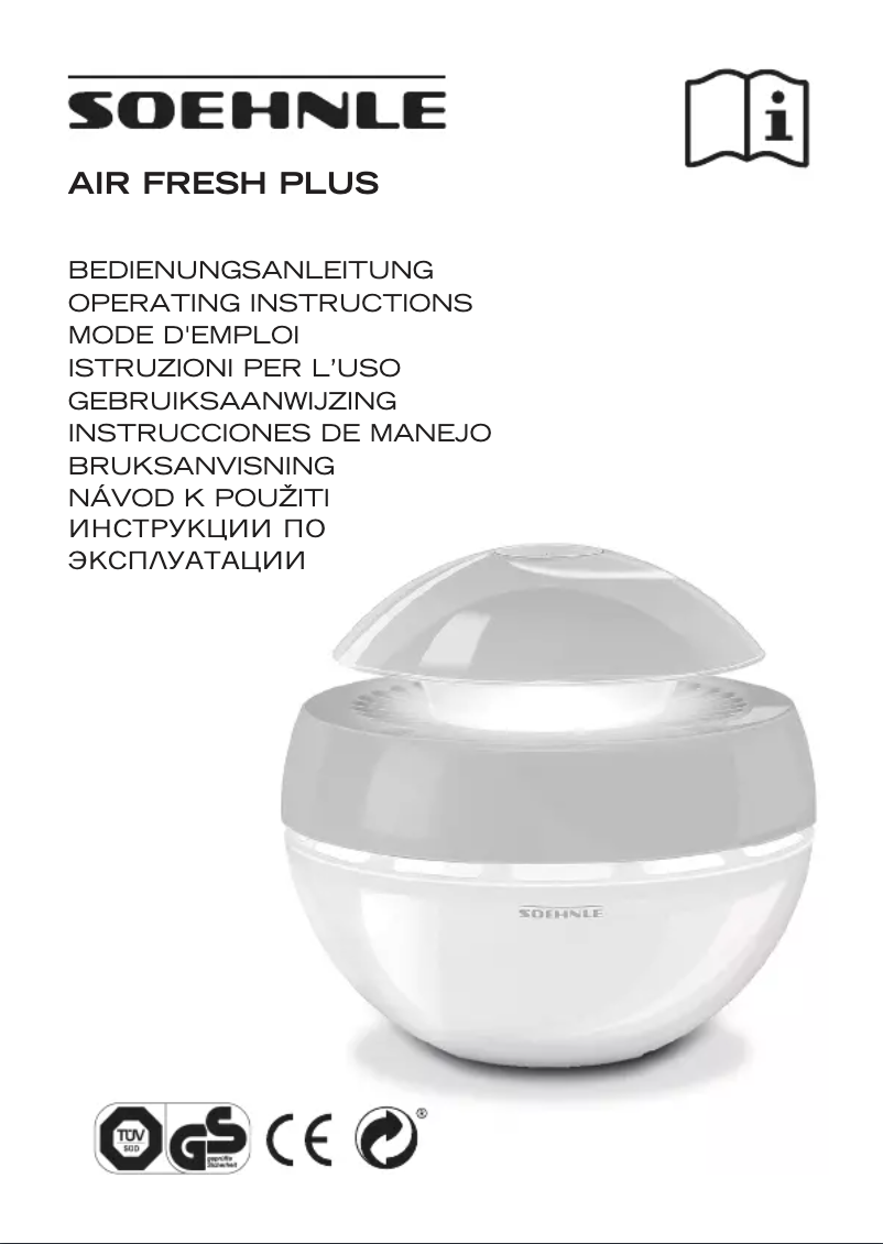 Imagen de la primera página del manual del dispositivo Airfresh Plus