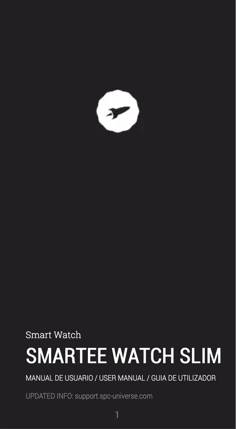 Imagen de la primera página del manual del dispositivo Smartee Watch Slim