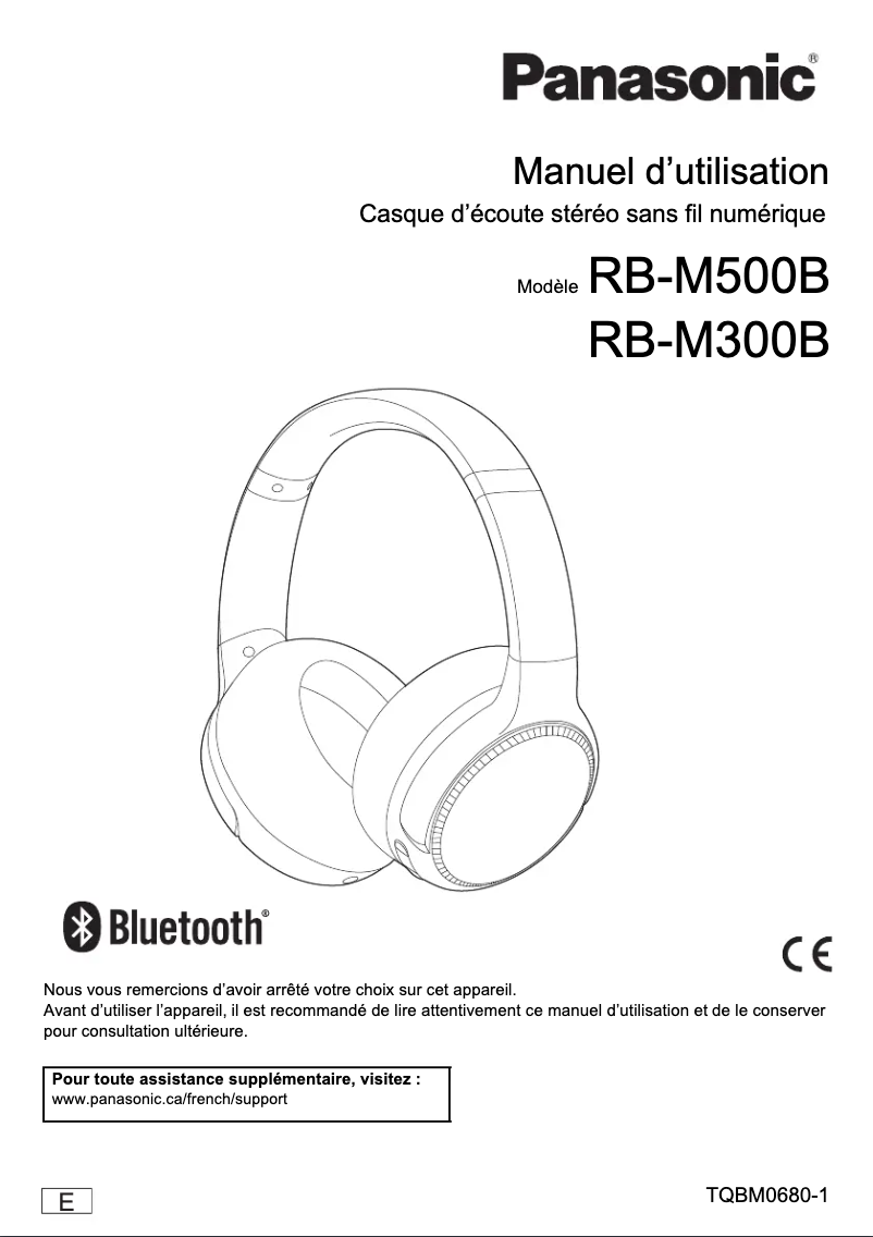 Página nº 1 - Manual de usuario Panasonic RB-M500B