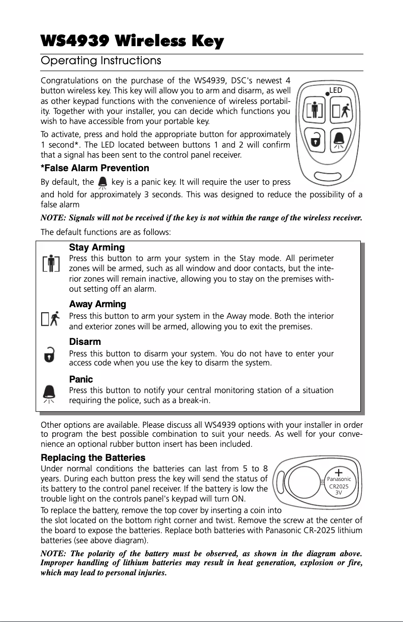 Imagen de la primera página del manual del dispositivo WS4939