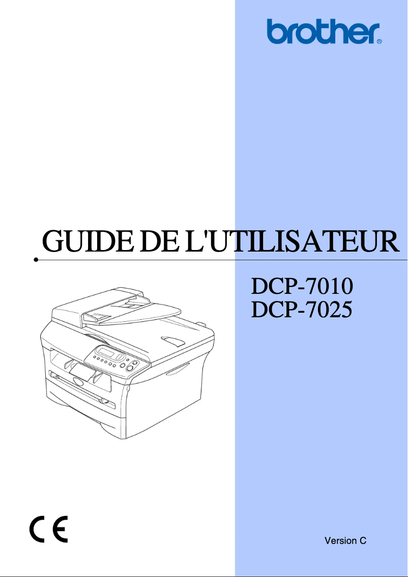 Imagen de la primera página del manual del dispositivo DCP-7025