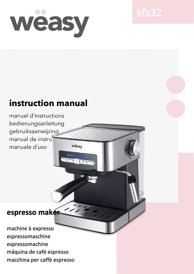 Página nº 1 - Manual de usuario Wëasy kfx32