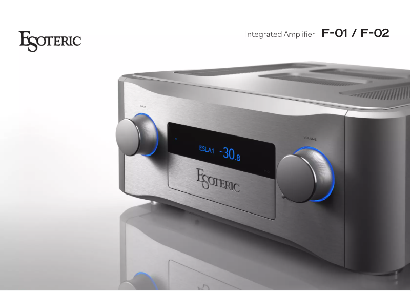 Página 1 del manual Folleto Esoteric F-01