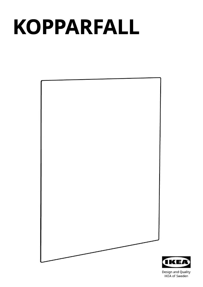 Imagen de la primera página del manual del dispositivo KOPPARFALL 505.087.94