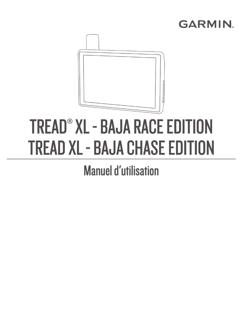 Página 1 del manual Manual de usuario Garmin Tread XL Baja Chase Edition