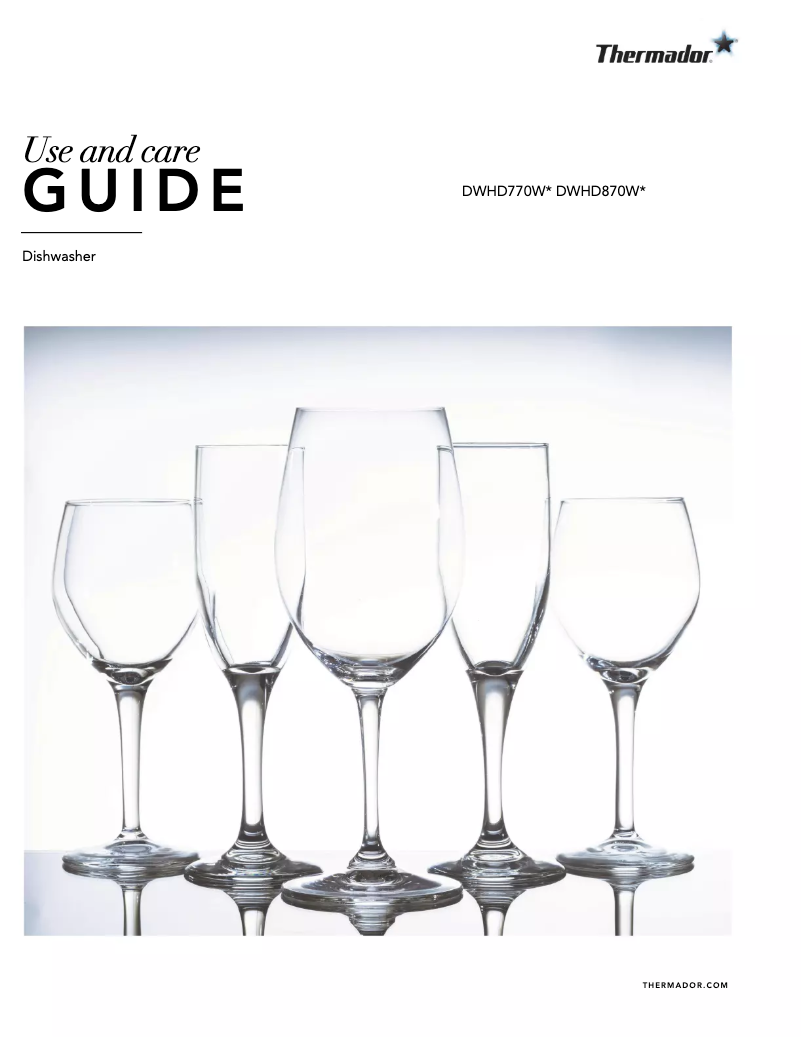 Página 1 del manual Manual de uso y mantenimiento Thermador DWHD770WFM