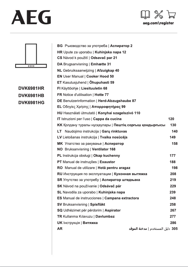 Imagen de la primera página del manual del dispositivo DVK6981HR