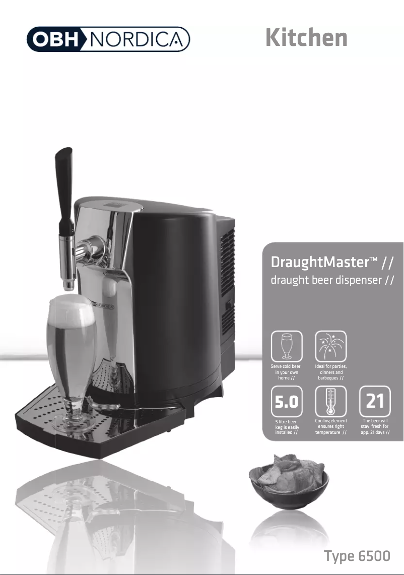 Imagen de la primera página del manual del dispositivo DraughtMaster 6500