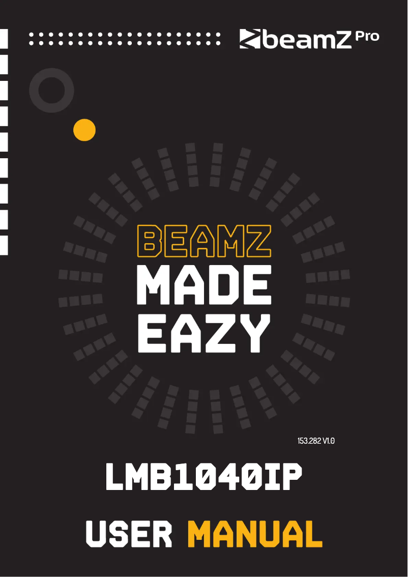 Página 1 del manual Manual de usuario BeamZ LMB1040IP