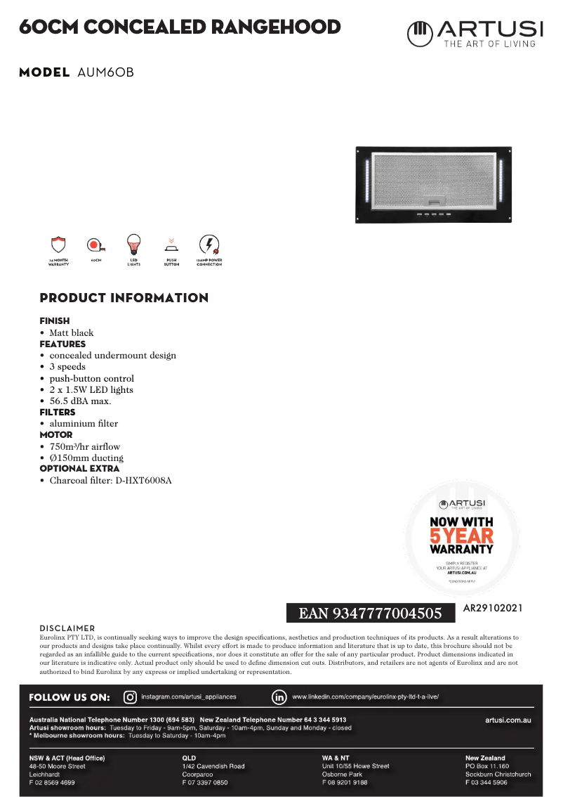 Imagen de la primera página del manual del dispositivo AUM60
