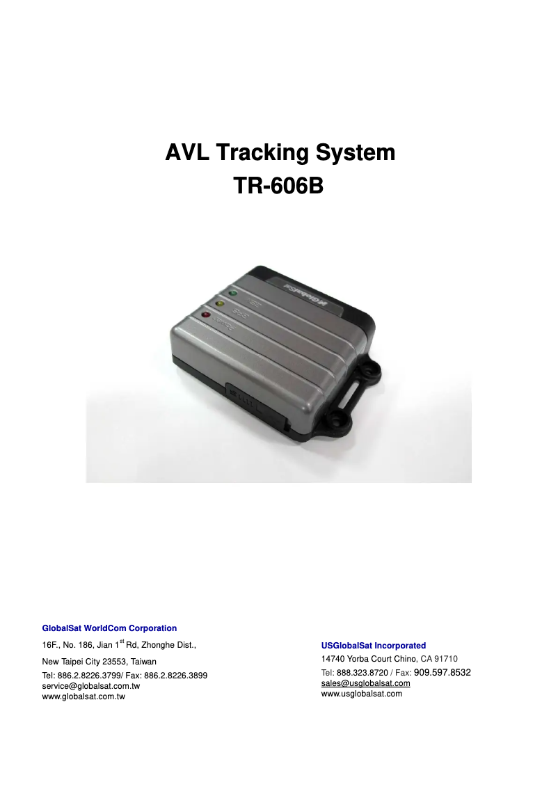 Imagen de la primera página del manual del dispositivo TR-606B