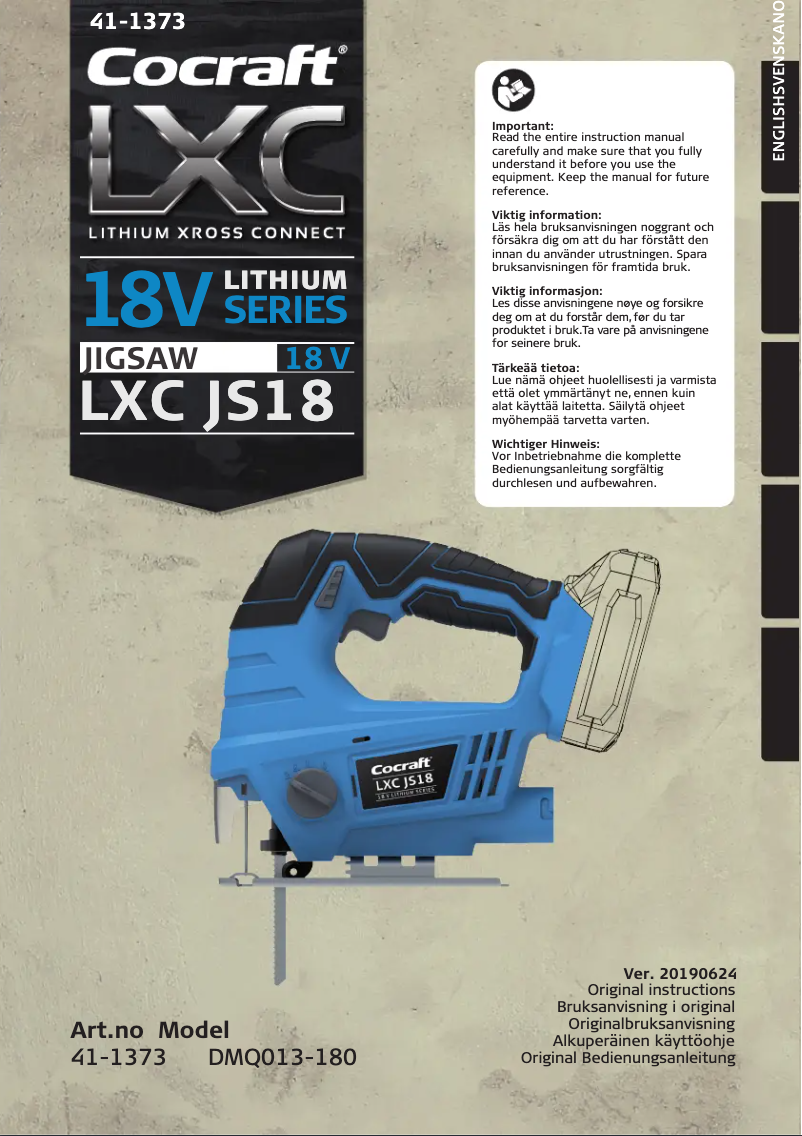 Página nº 1 - Manual de usuario Cocraft LXC JS18