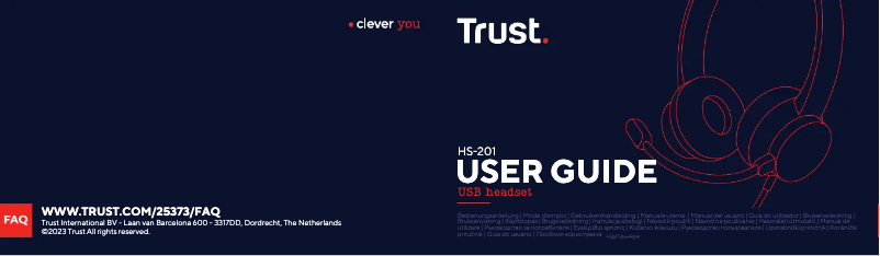 Página 1 del manual Manual de usuario Trust HS-201