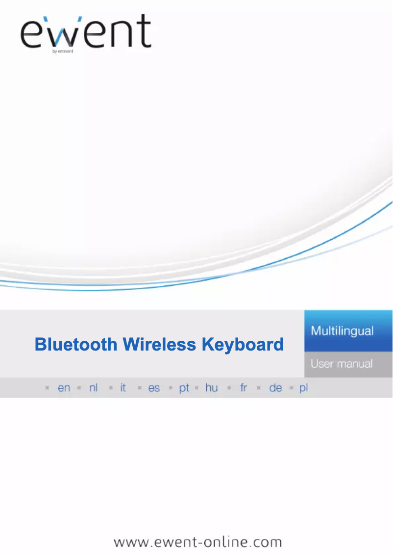 Página nº 1 - Manual de usuario Ewent Bluetooth Wireless Keyboard
