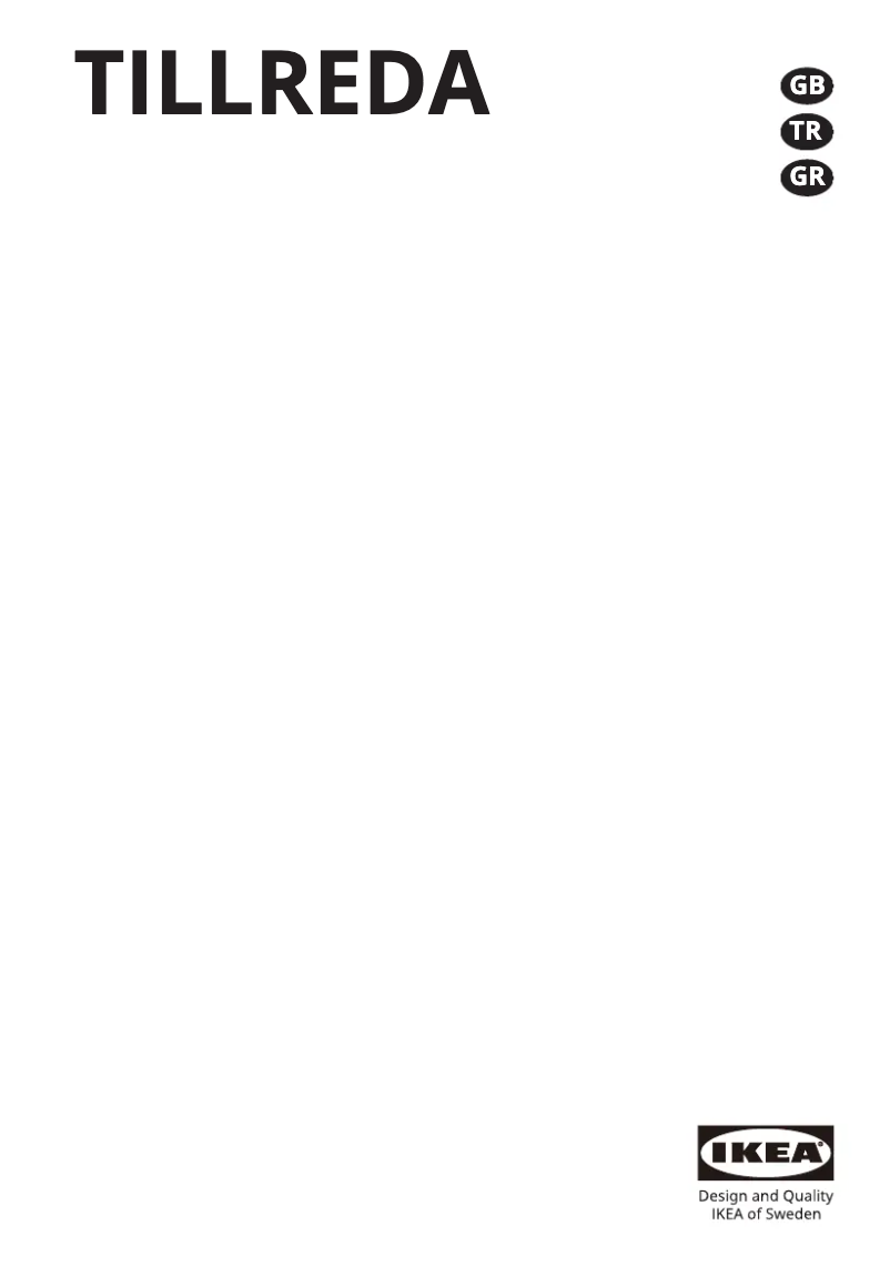 Página 1 del manual Manual de usuario Ikea TILLREDA 904.971.66
