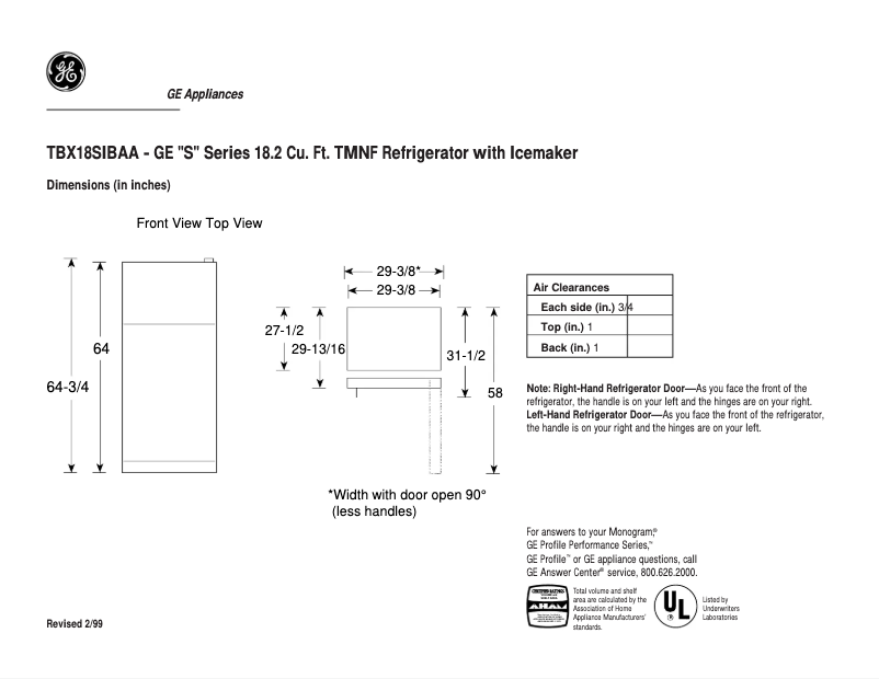 Imagen de la primera página del manual del dispositivo TBX18SIBLAA