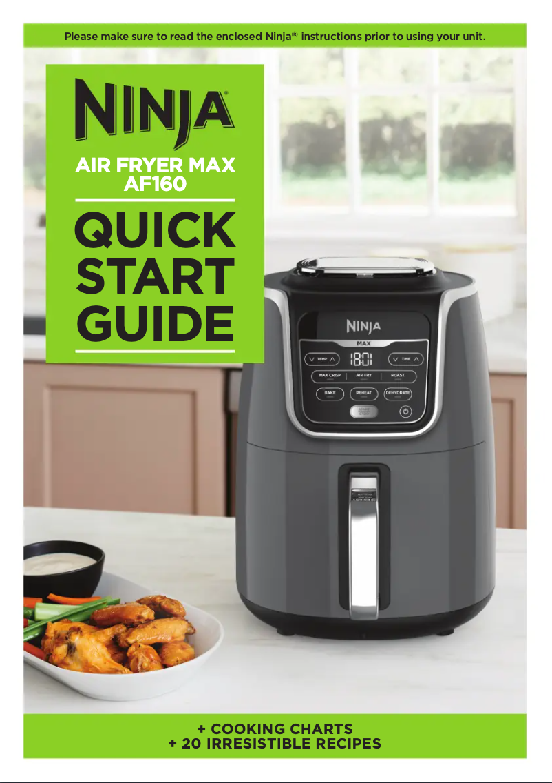Imagen de la primera página del manual del dispositivo Air Fryer Max AF160EU