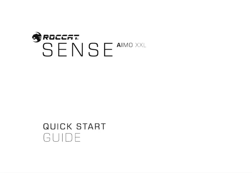 Imagen de la primera página del manual del dispositivo Sense AIMO XXL