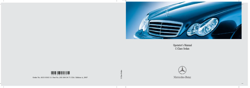 Imagen de la primera página del manual del dispositivo C230 Sport (2007)