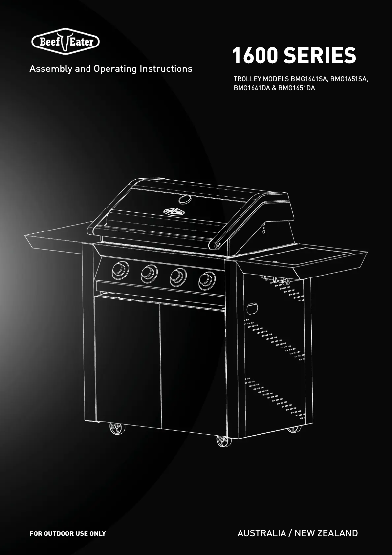 Imagen de la primera página del manual del dispositivo 1600 Series BMG1641SA