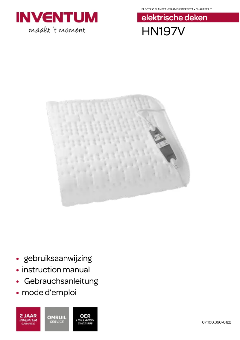 Página 1 del manual Manual de usuario Inventum HN197V