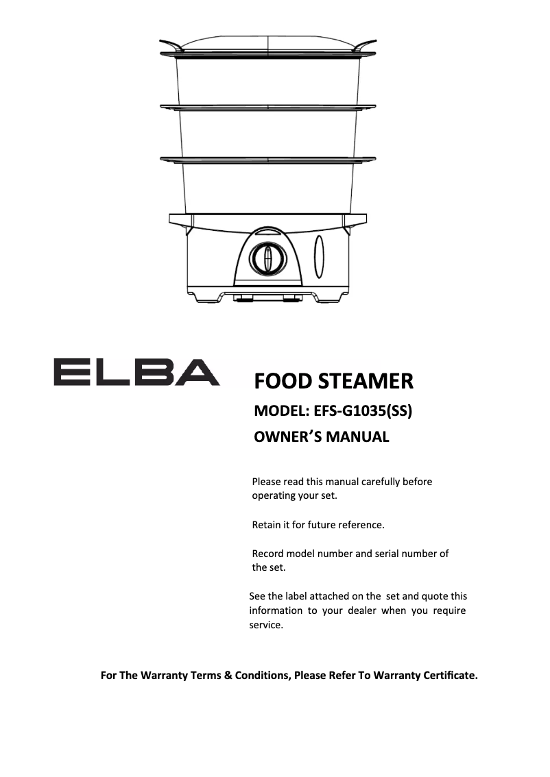 Imagen de la primera página del manual del dispositivo EFS-G1035(SS)