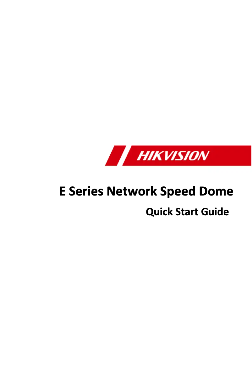 Página 1 del manual Guía de inicio rápido Hikvision DS-2SE7C124IW-AE