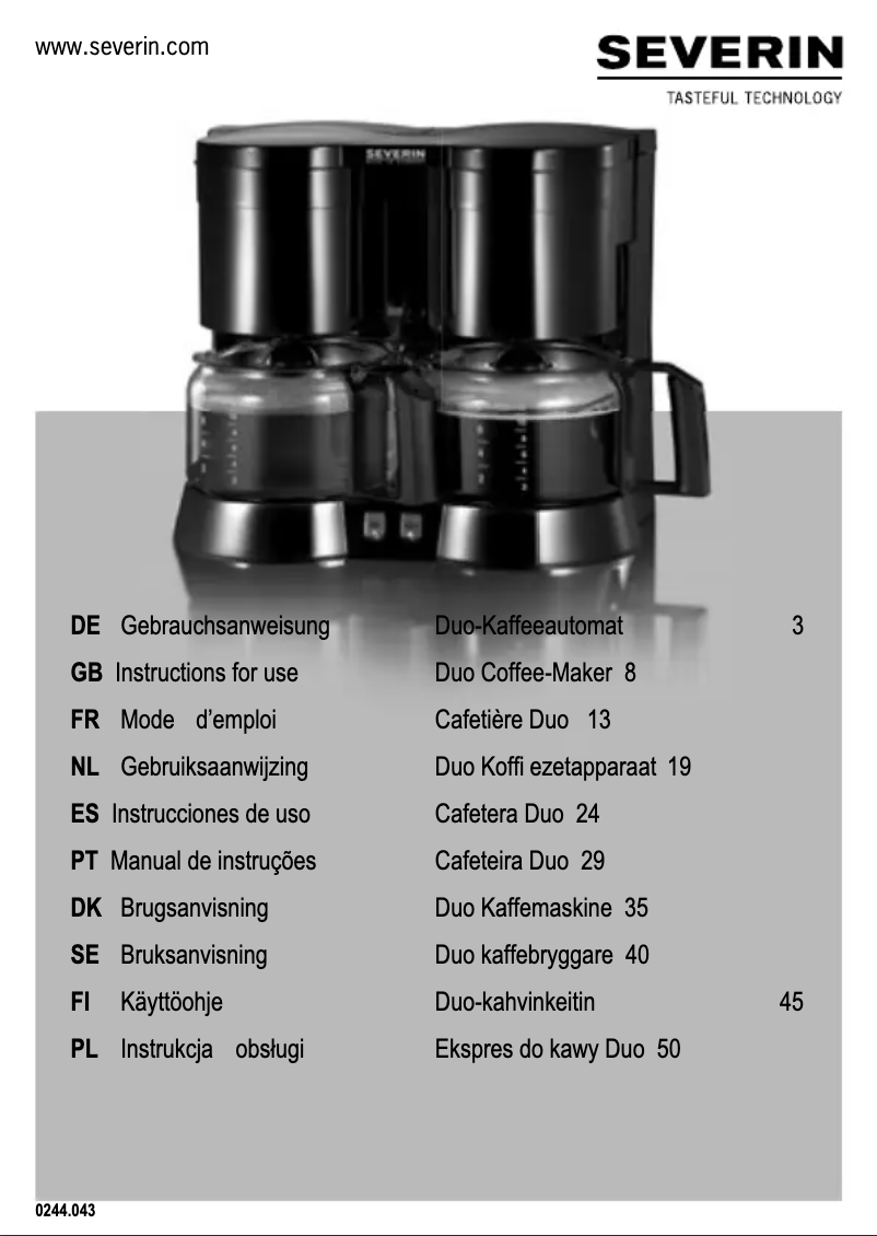 Imagen de la primera página del manual del dispositivo KA 5802 Duo