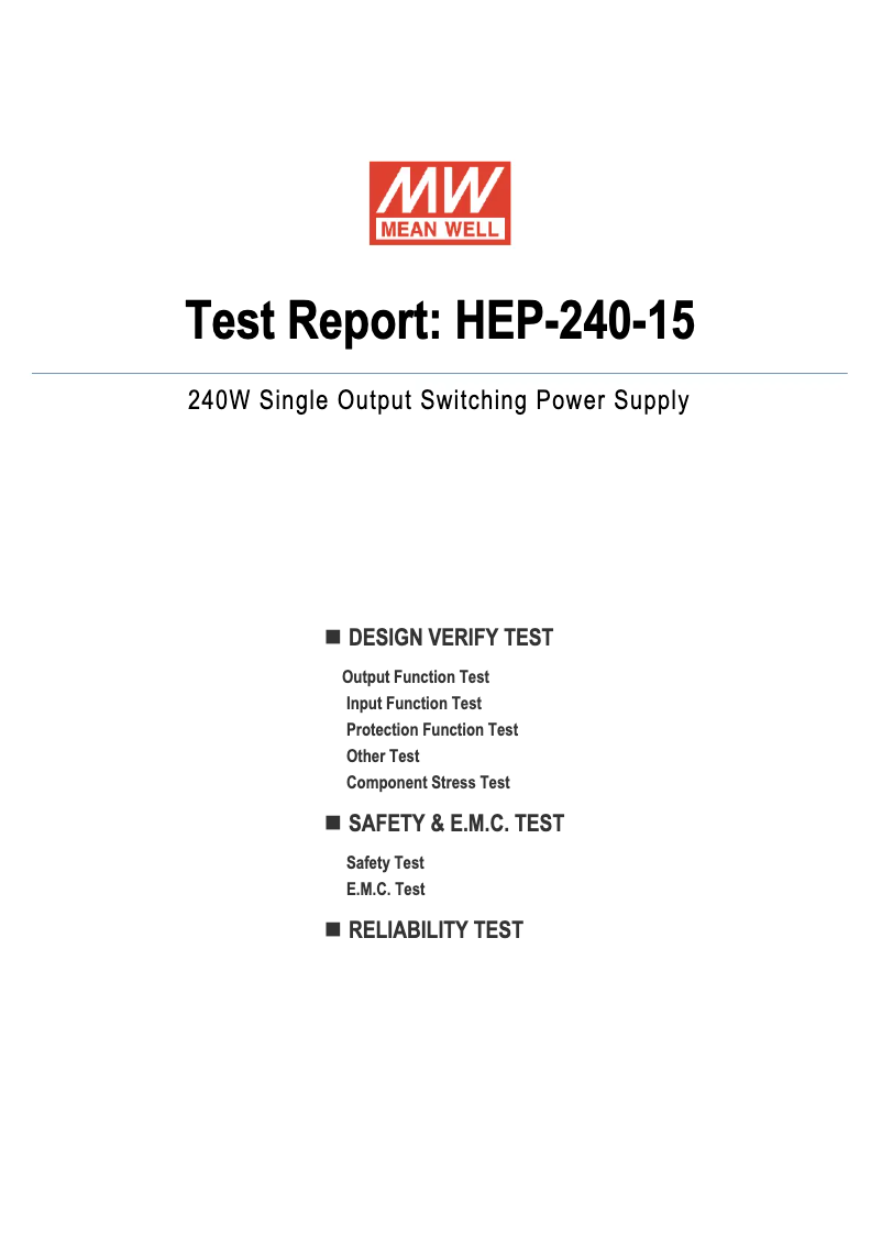 Imagen de la primera página del manual del dispositivo HEP-240-15