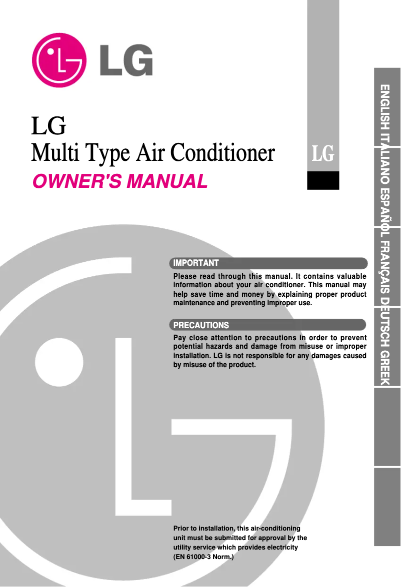 Página 1 del manual Manual de usuario LG A2-C216LA0