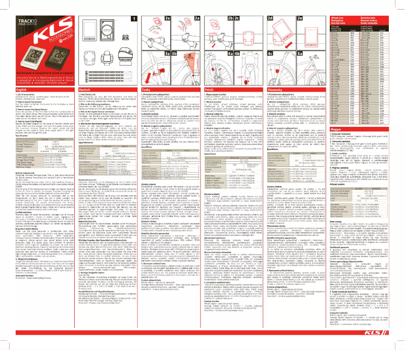 Imagen de la primera página del manual del dispositivo Track 10