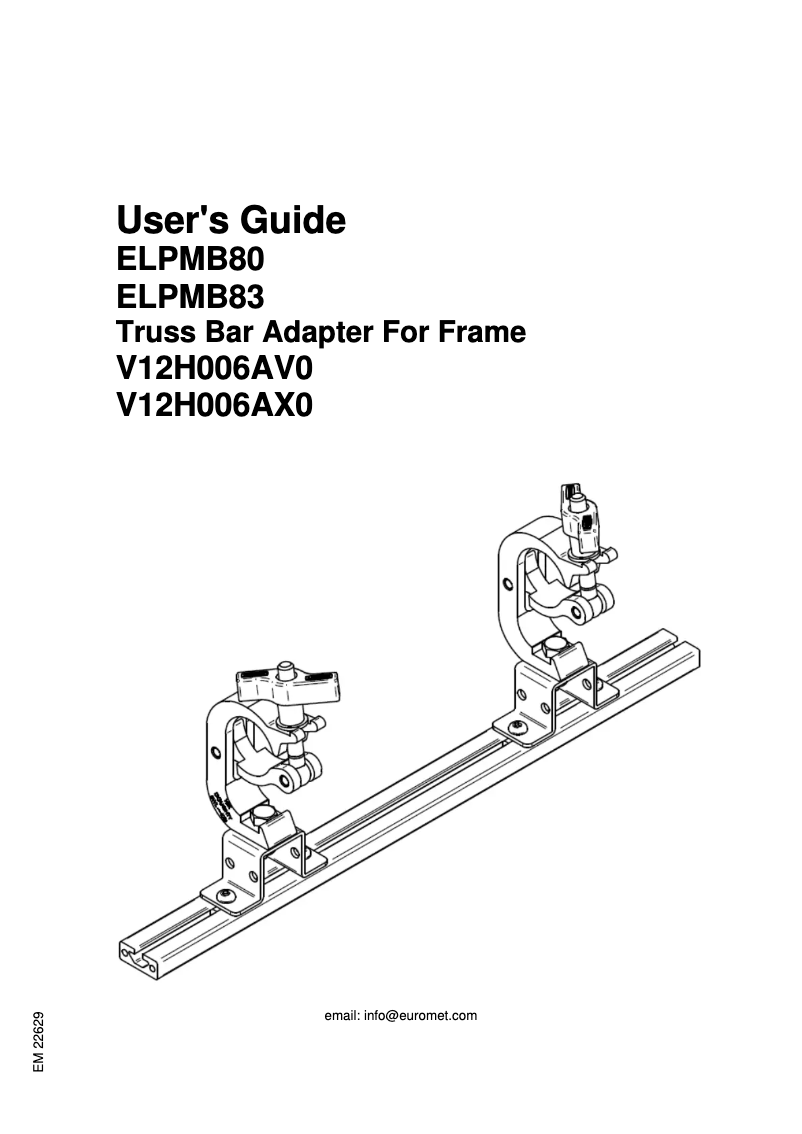 Imagen de la primera página del manual del dispositivo ELPMB80