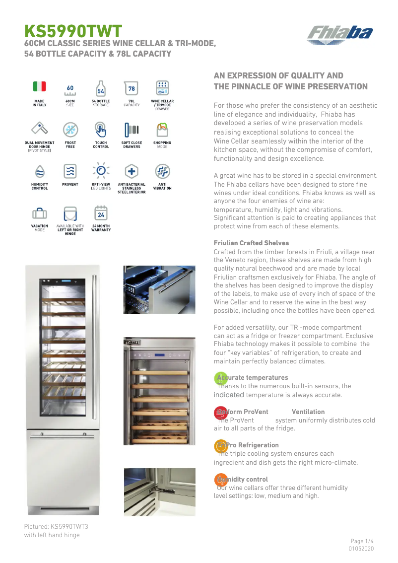 Página 1 del manual Ficha técnica Fhiaba KS5990TWT3