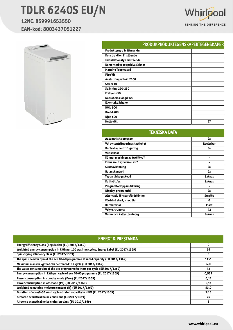 Imagen de la primera página del manual del dispositivo TDLR 6240S