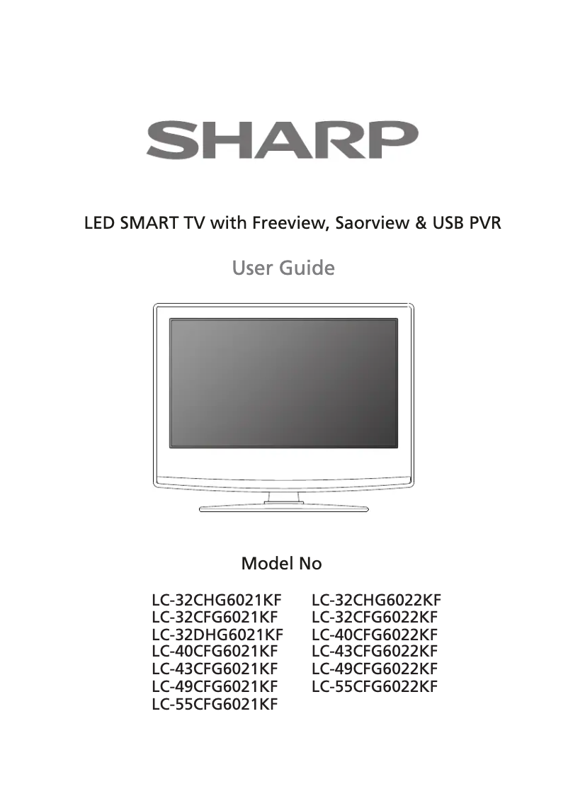 Página 1 del manual Manual de usuario Sharp LC-40CFG6021KF