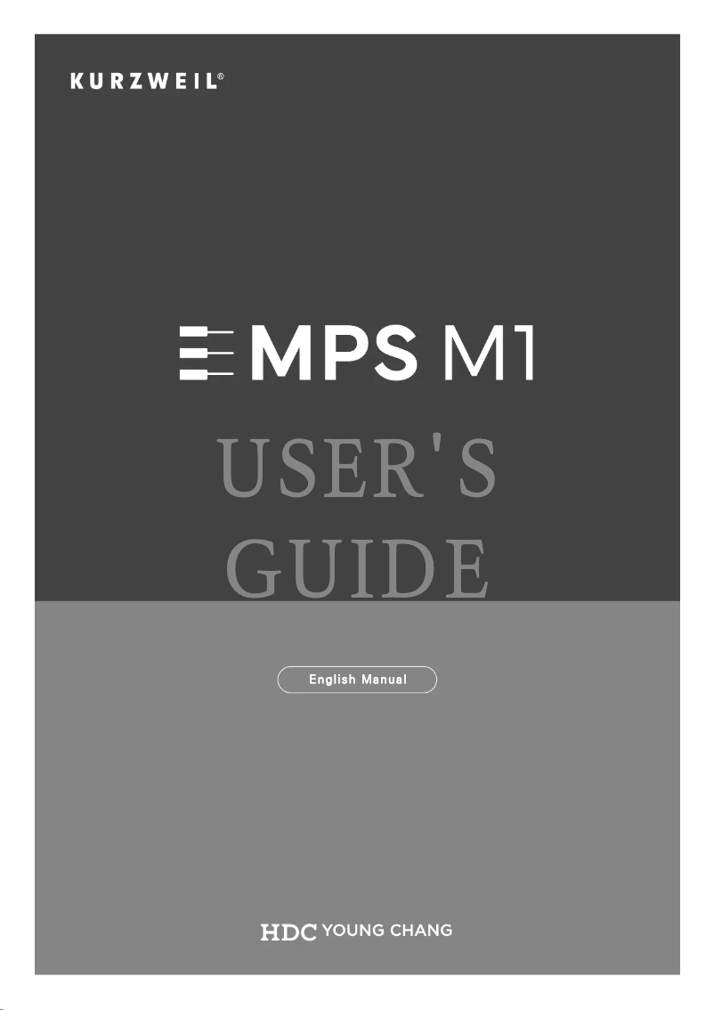 Página 1 del manual Manual de usuario Kurzweil MPS M1