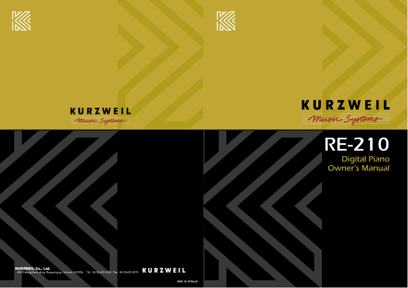 Imagen de la primera página del manual del dispositivo RE-210