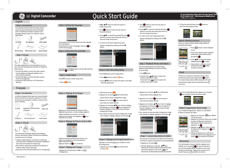 Página 1 del manual Manual de usuario GE DV1