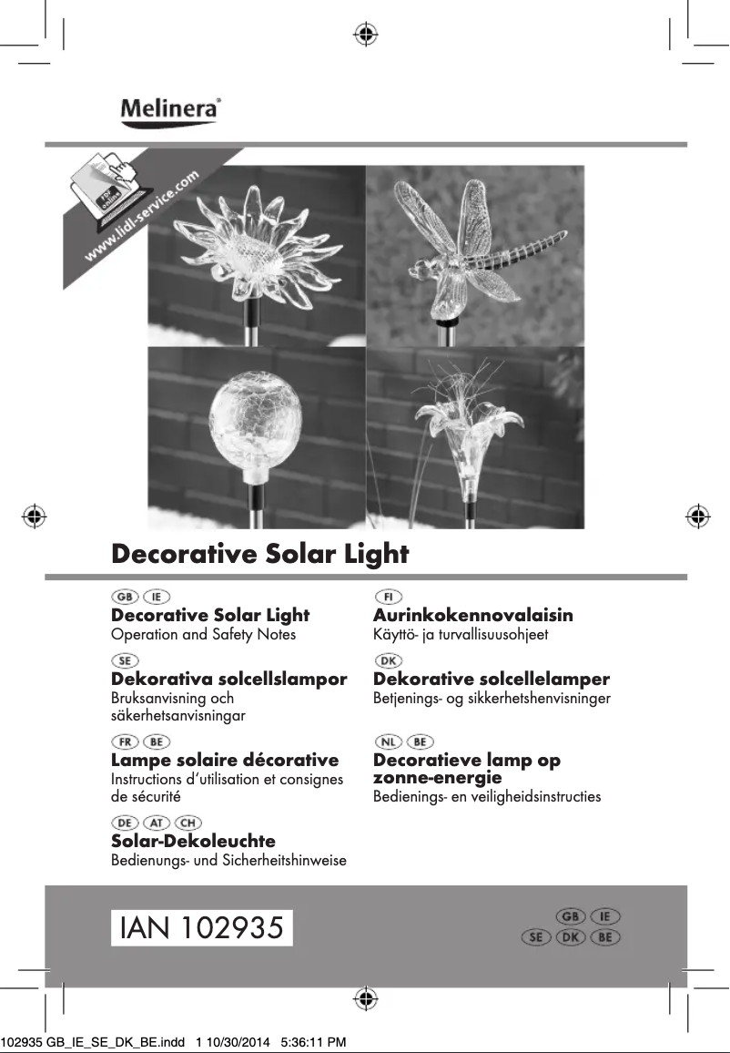 Página 1 del manual Manual de usuario Melinera IAN 102935