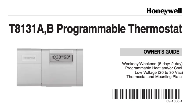 Imagen de la primera página del manual del dispositivo T8131B