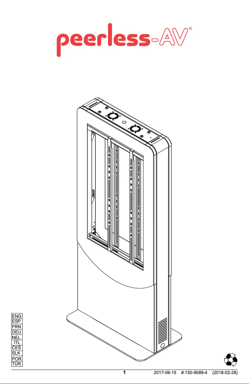 Página 1 del manual Manual de usuario Peerless-AV KIPC2550B-EUK