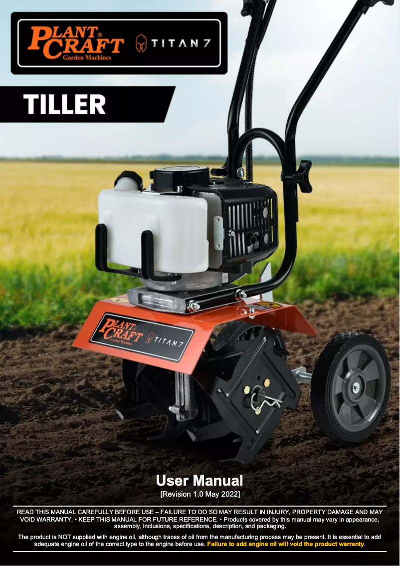 Página nº 1 - Manual de usuario Plant Craft Titan 7