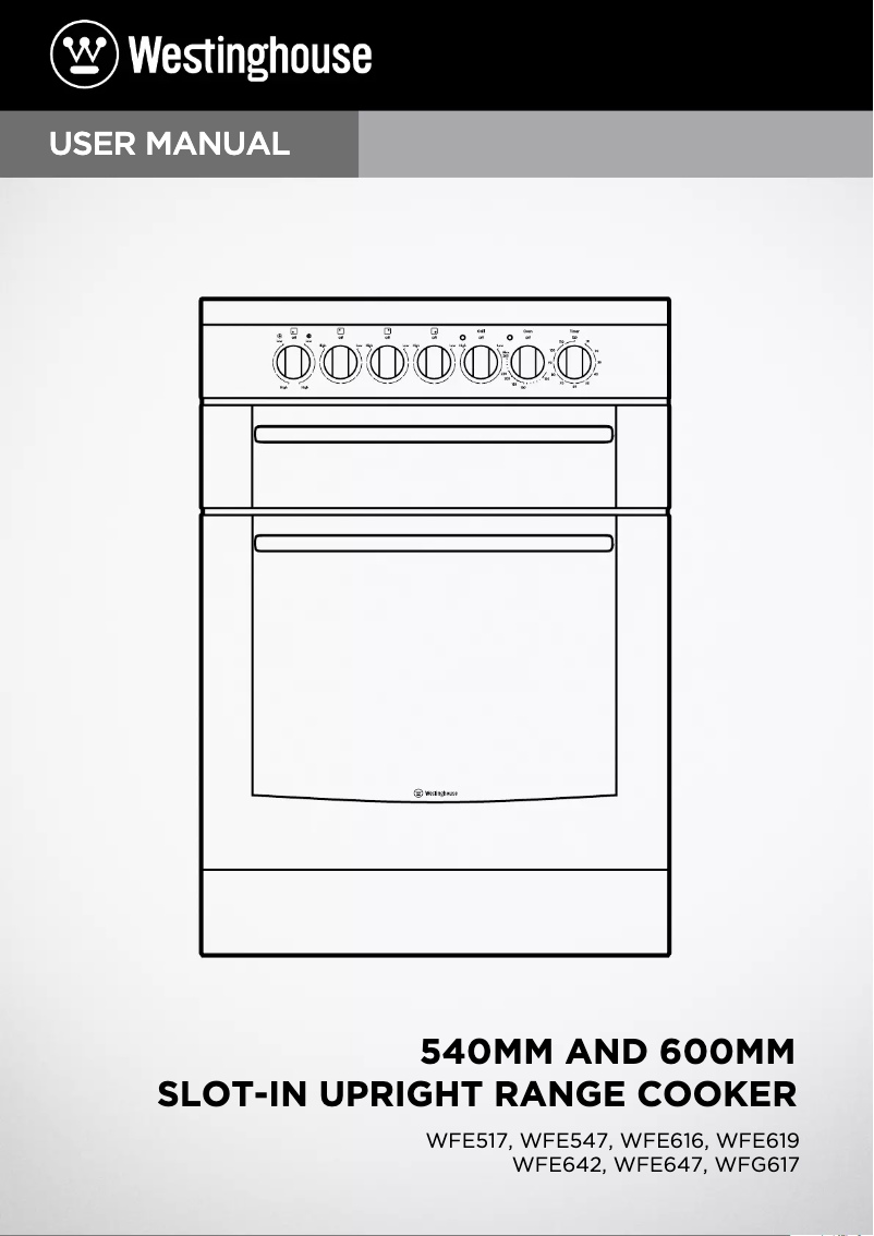 Página 1 del manual Manual de usuario Westinghouse WFG617SA
