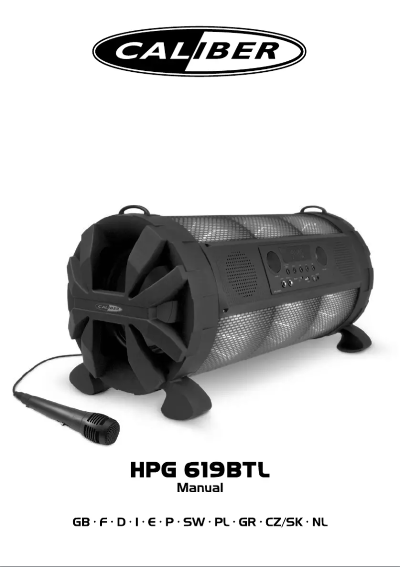 Imagen de la primera página del manual del dispositivo HPG619BTL