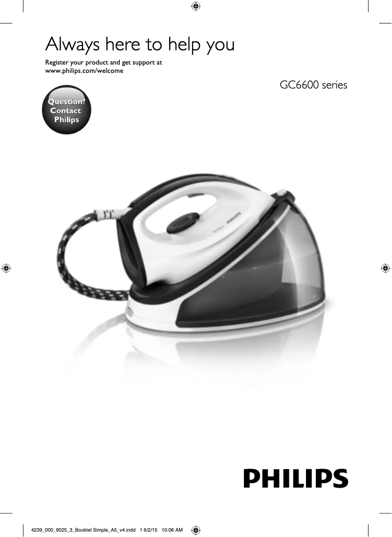 Página 1 del manual Manual de usuario Philips SpeedCare GC6602