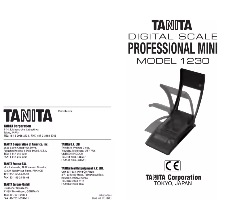 Imagen de la primera página del manual del dispositivo 1230