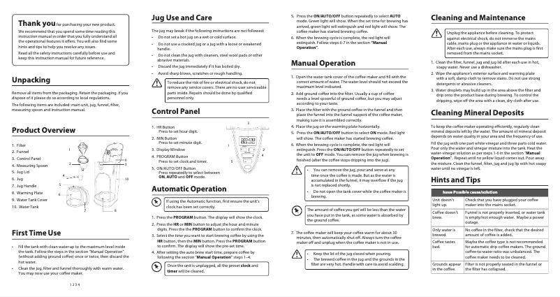 Imagen de la primera página del manual del dispositivo LC12DCB17