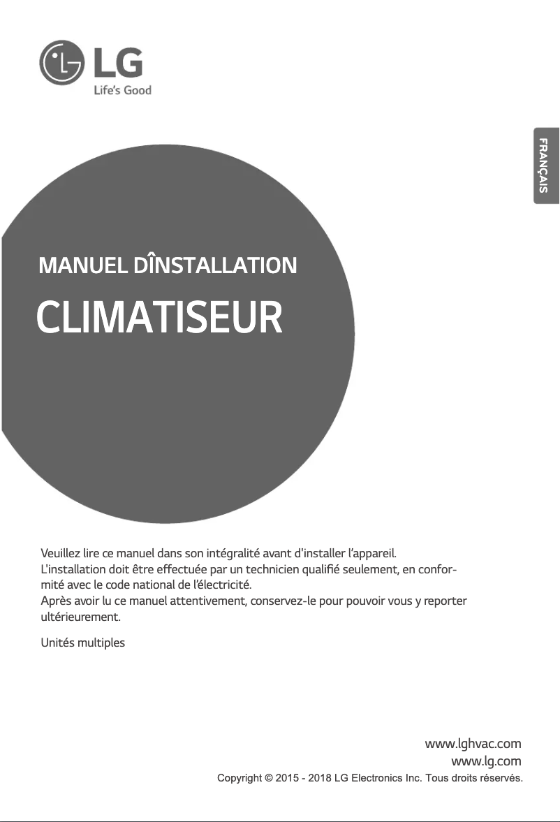 Página 1 del manual Manual de usuario LG LMU18CHV